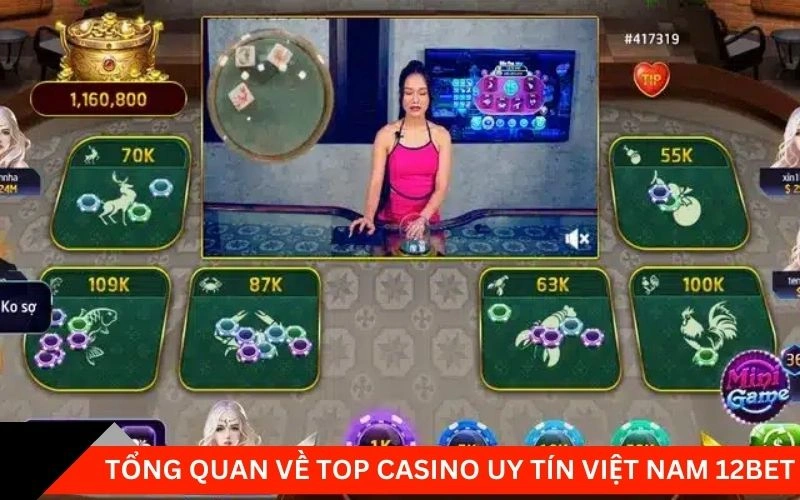 Tổng quan về top casino uy tín Việt Nam 12Bet